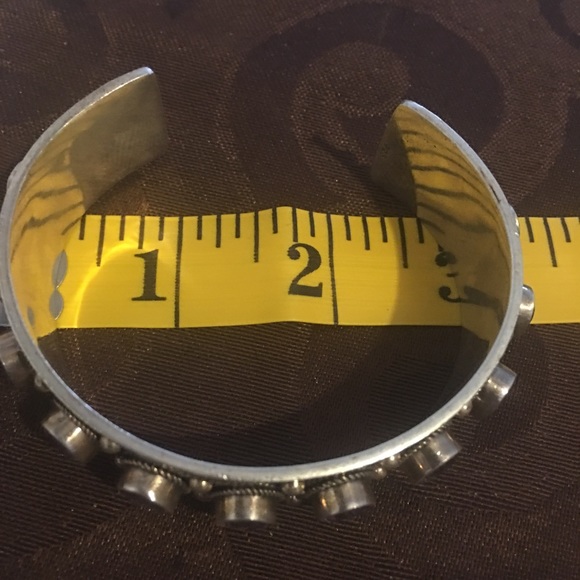 Navajo Sterling Silver & amethyst stone Bracelet - Picture 3 of 8